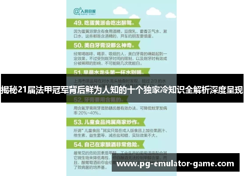 揭秘21届法甲冠军背后鲜为人知的十个独家冷知识全解析深度呈现